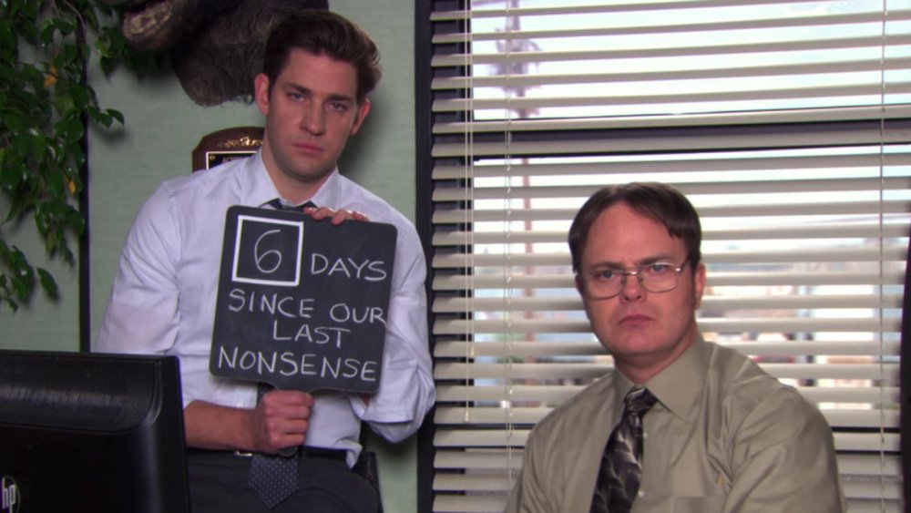 John Krasinski and Rainn Wilson as Jim and Dwight