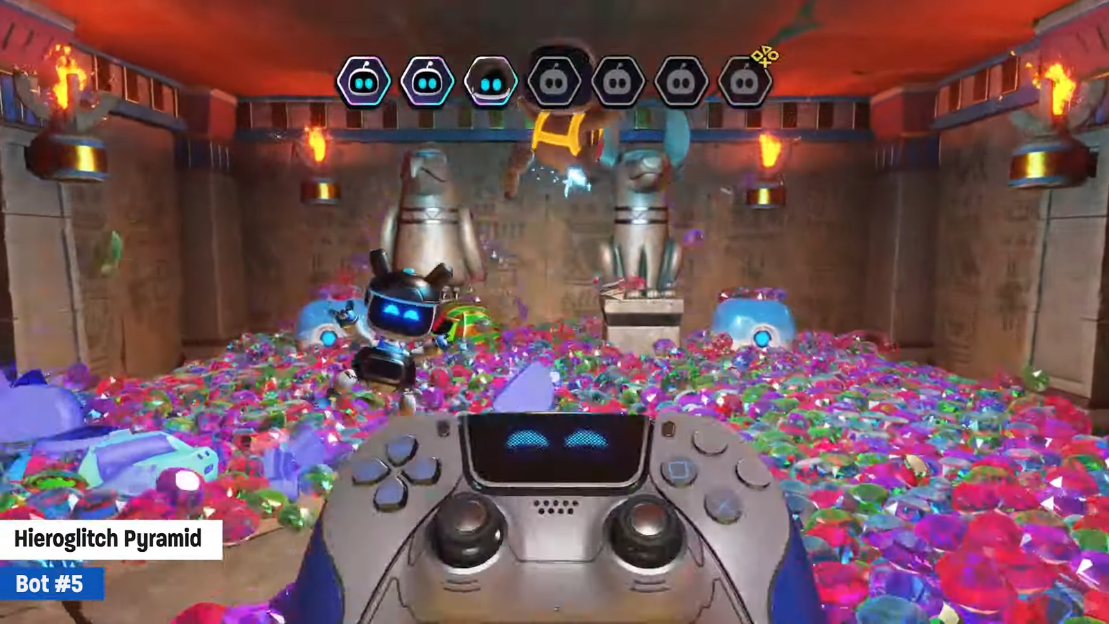 Astro Bot: Hieroglitch Pyramid Collectible Locations