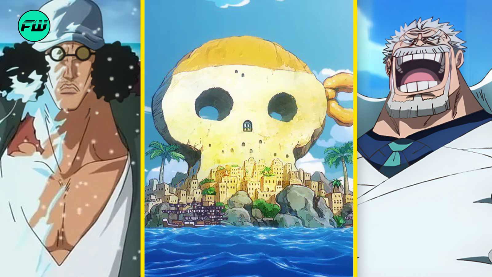 «Я думал, что убил его»: официальная трансформация One Piece рассказывает другую историю о намерениях Кудзана по поводу борьбы с Гарпом на Хатиносу