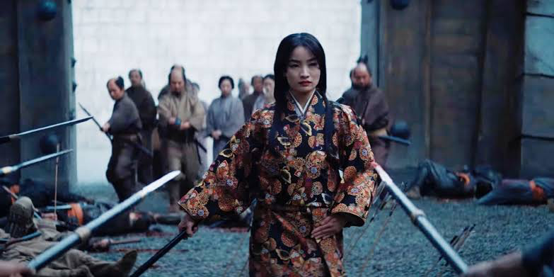 Anna Sawai’s fight scene in Shōgun | image: FX