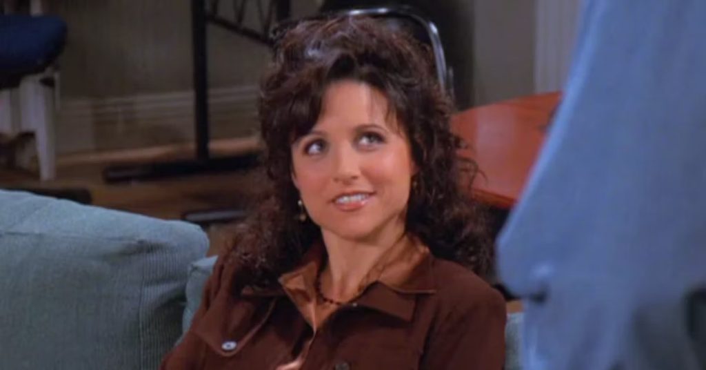 Julia Louis-Dreyfus as Elaine Benes on Seinfeld | Credits: Castle Rock Entertainment/Netflix