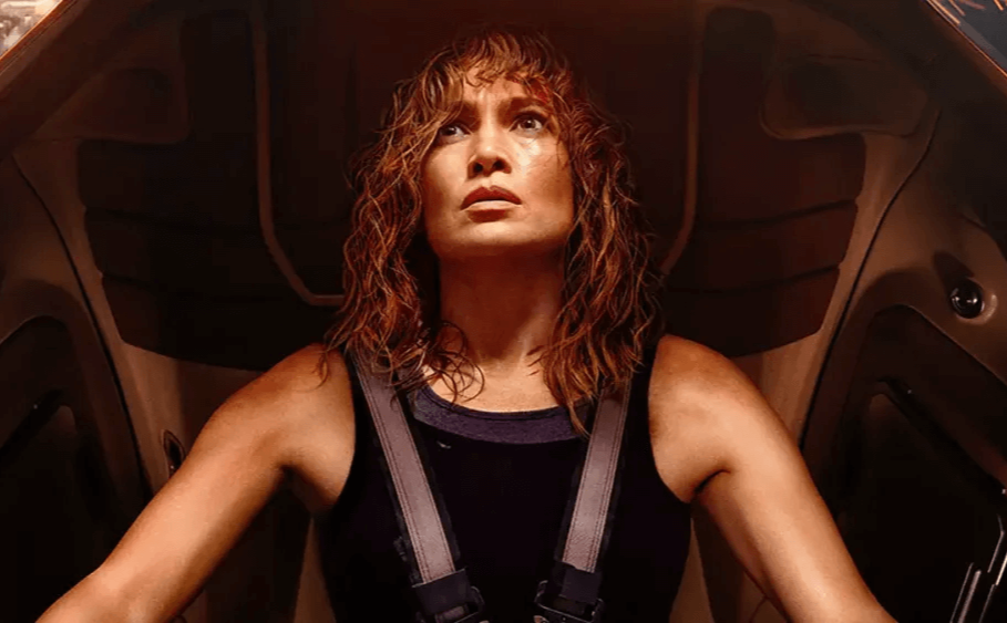 Jennifer Lopez in a still from Atlas