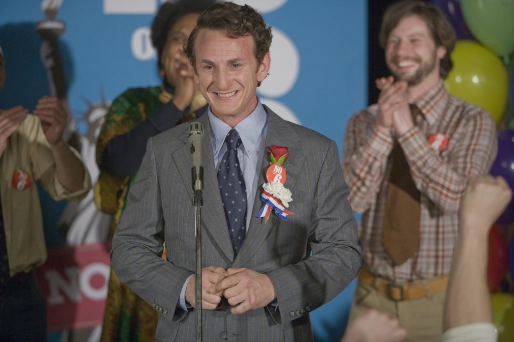 Sean Penn as Harvey Milk in Milk