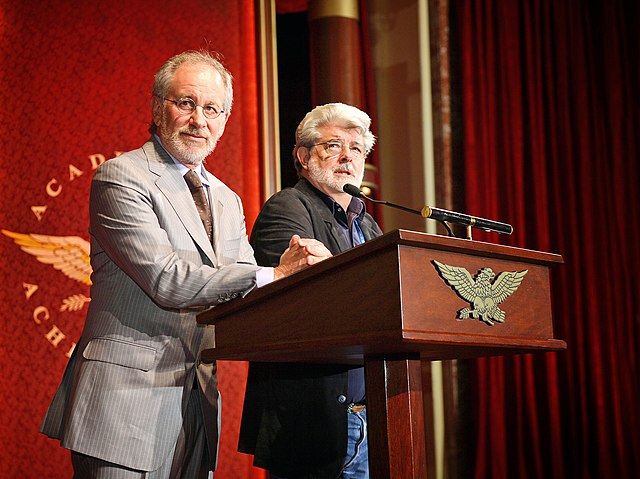 Steven Spielberg and George Lucas