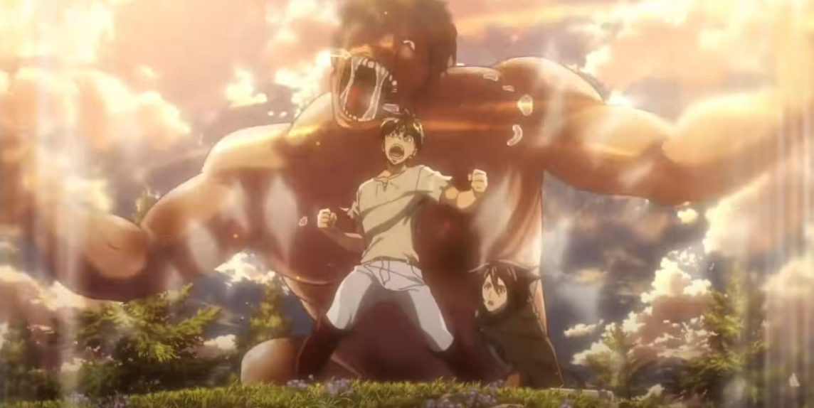 A scene from Hajime Isayama's Attack on Titans Season 2