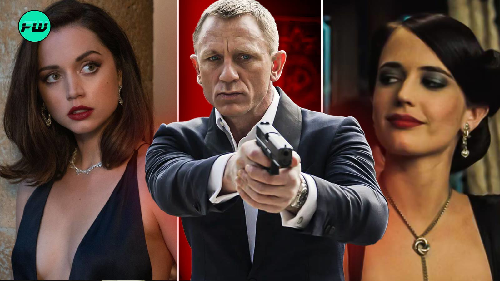 ana de armas, eva green, daniel craig, james bond