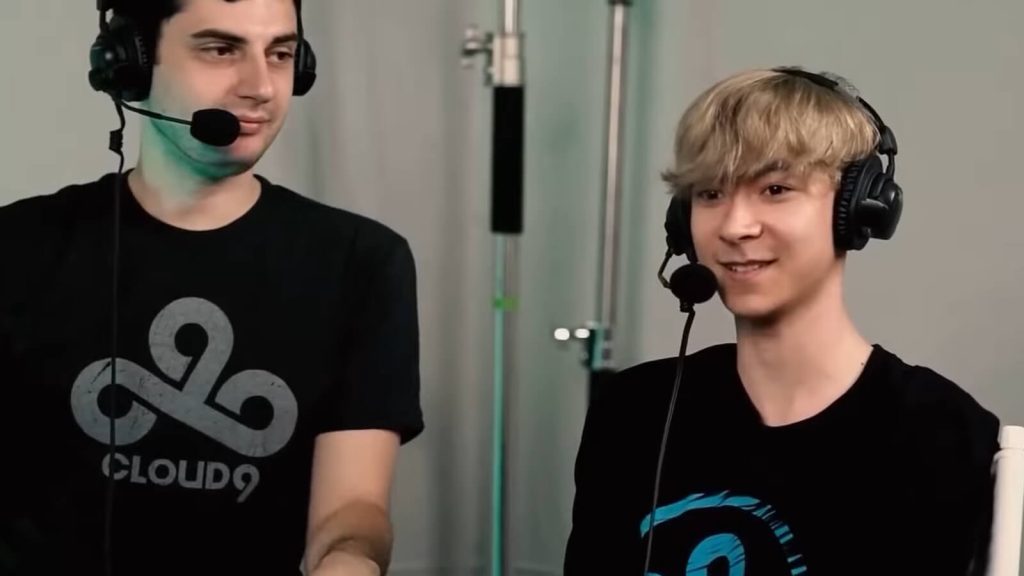 Image of TenZ being interviewed as a Cloud9 member for Counter-Strike esports.