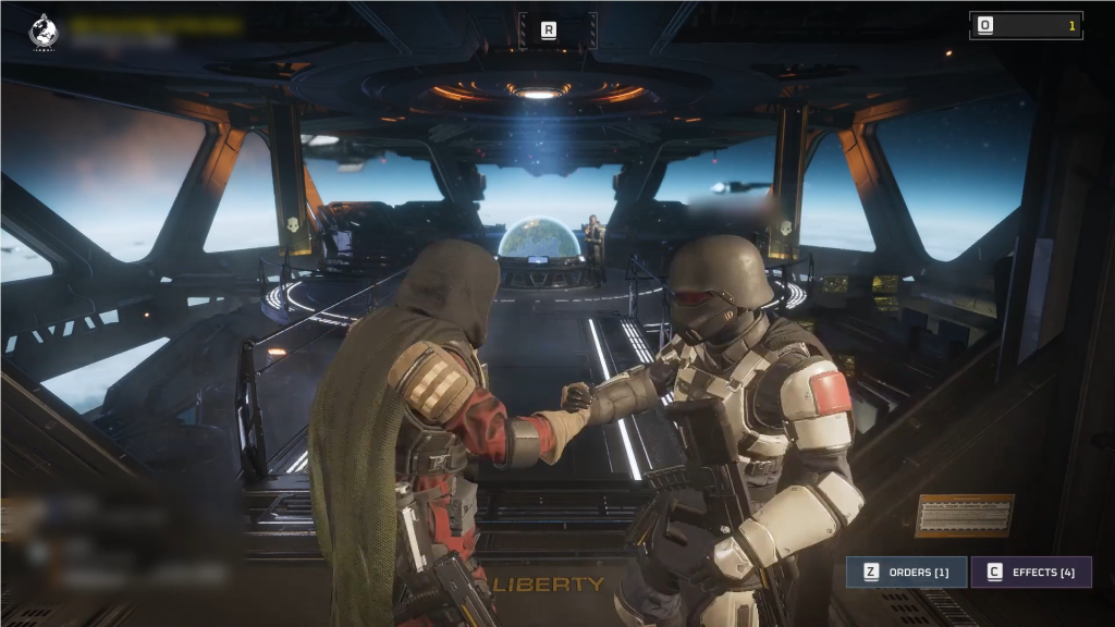 An image showing one of the Helldivers 2 emotes available in-game.