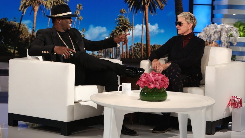 Sean 'Diddy' Combs and Ellen DeGeneres on The Ellen Show. 