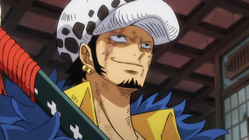 Law in One Piece smiling