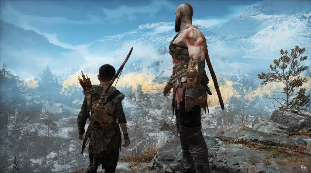 An in-game screenshot from God of War.