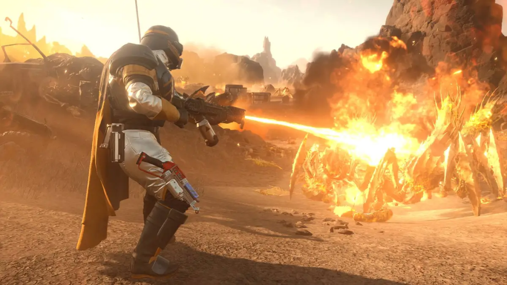 An in-game screenshot of Helldivers 2.