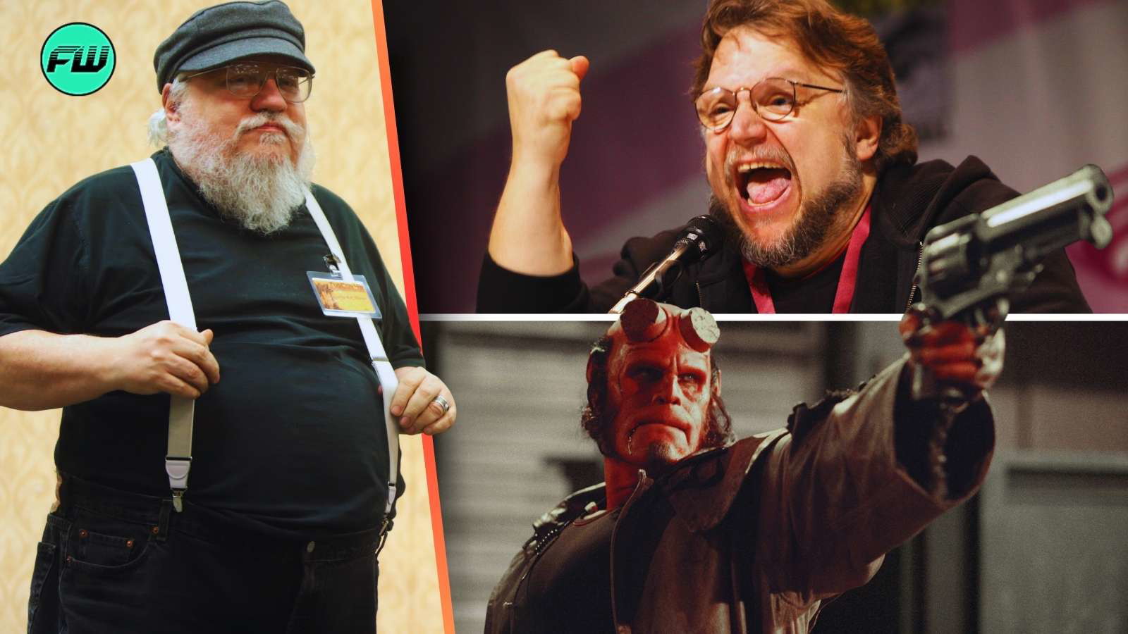 George R.R. Martin, Guillermo del Toro and Hellboy