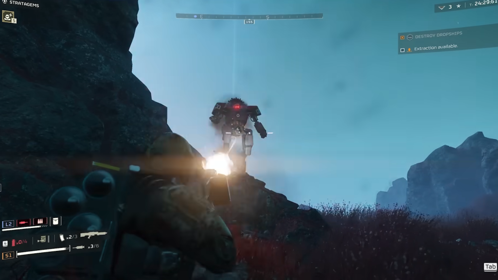 An image showing a Devastator from Helldivers 2.