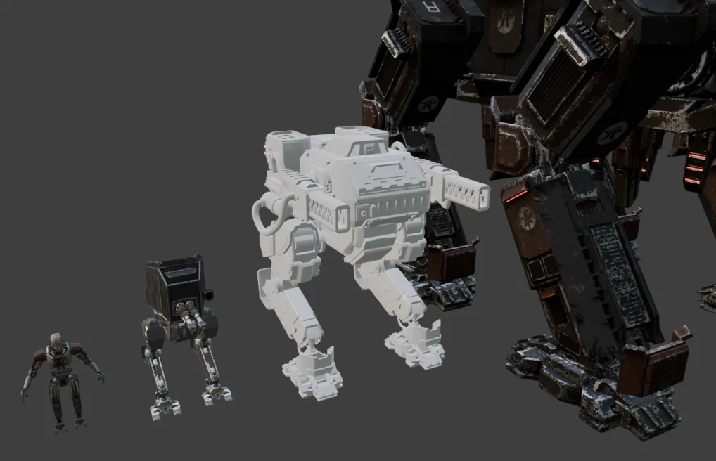 Automaton Assault Walker size in Helldivers 2