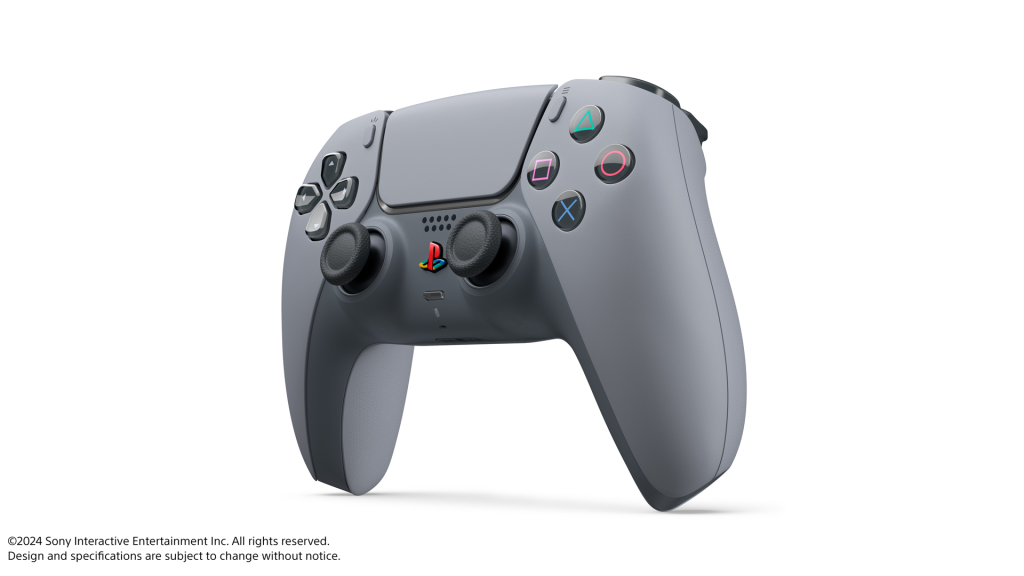 The image shows a custom DualSense Controller from 30th Anniversary of playstation 