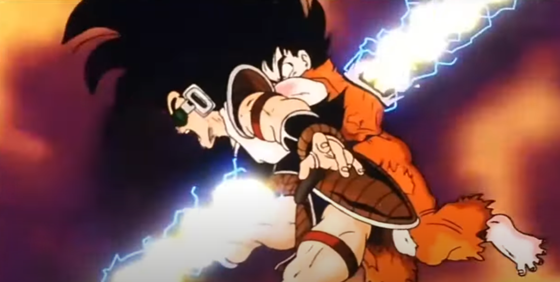 Goku's sacrifice while defeating Raditz