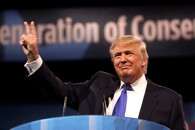 Donald Trump speaking at the 2013 Conservative Political Action Conference (CPAC). 