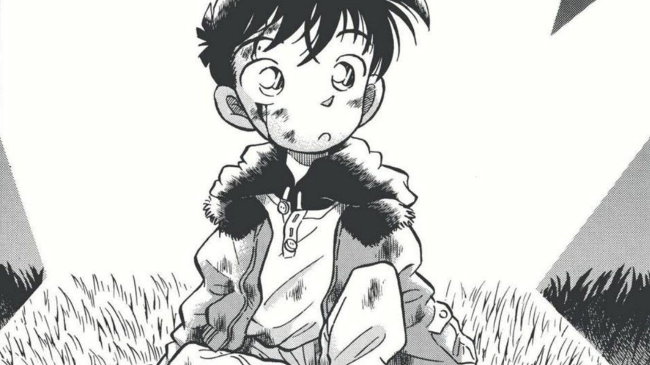 Jimmy is turned into a child in the picture from Detective Conan