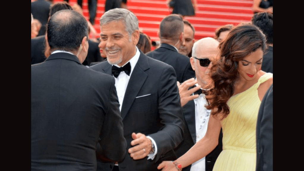 George Clooney and his wife Amal Clooney