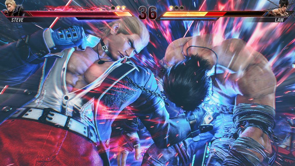 The image show a character throwing a low punch in Tekken 8 