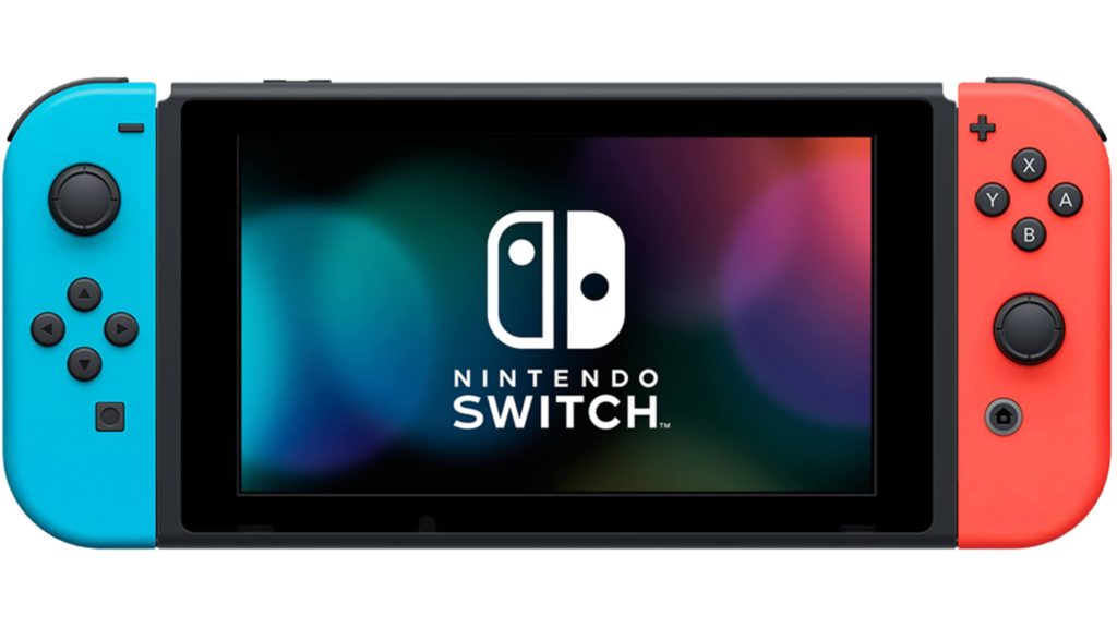 In the image, a Nintendo Switch console.