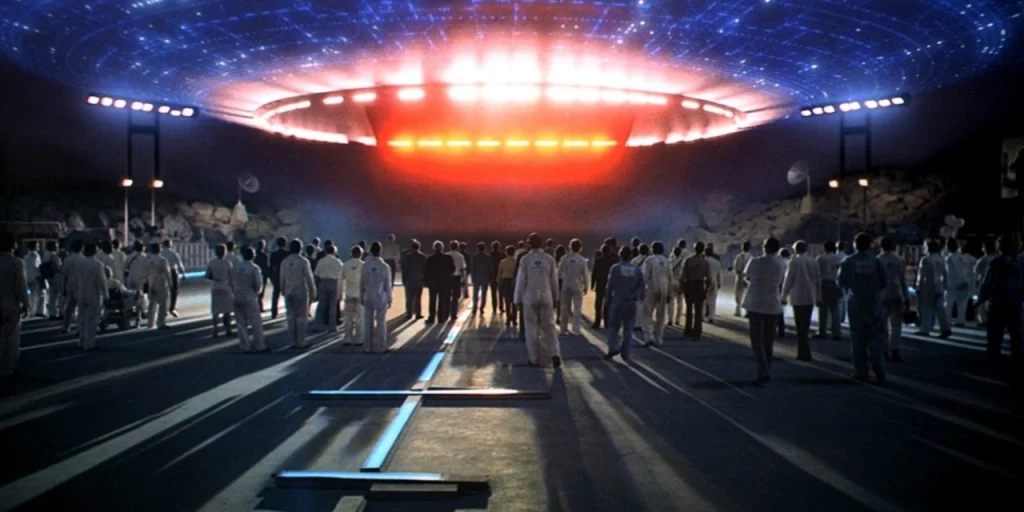 The UFO in Steven Spielberg's Close Encounters of the Third Kind