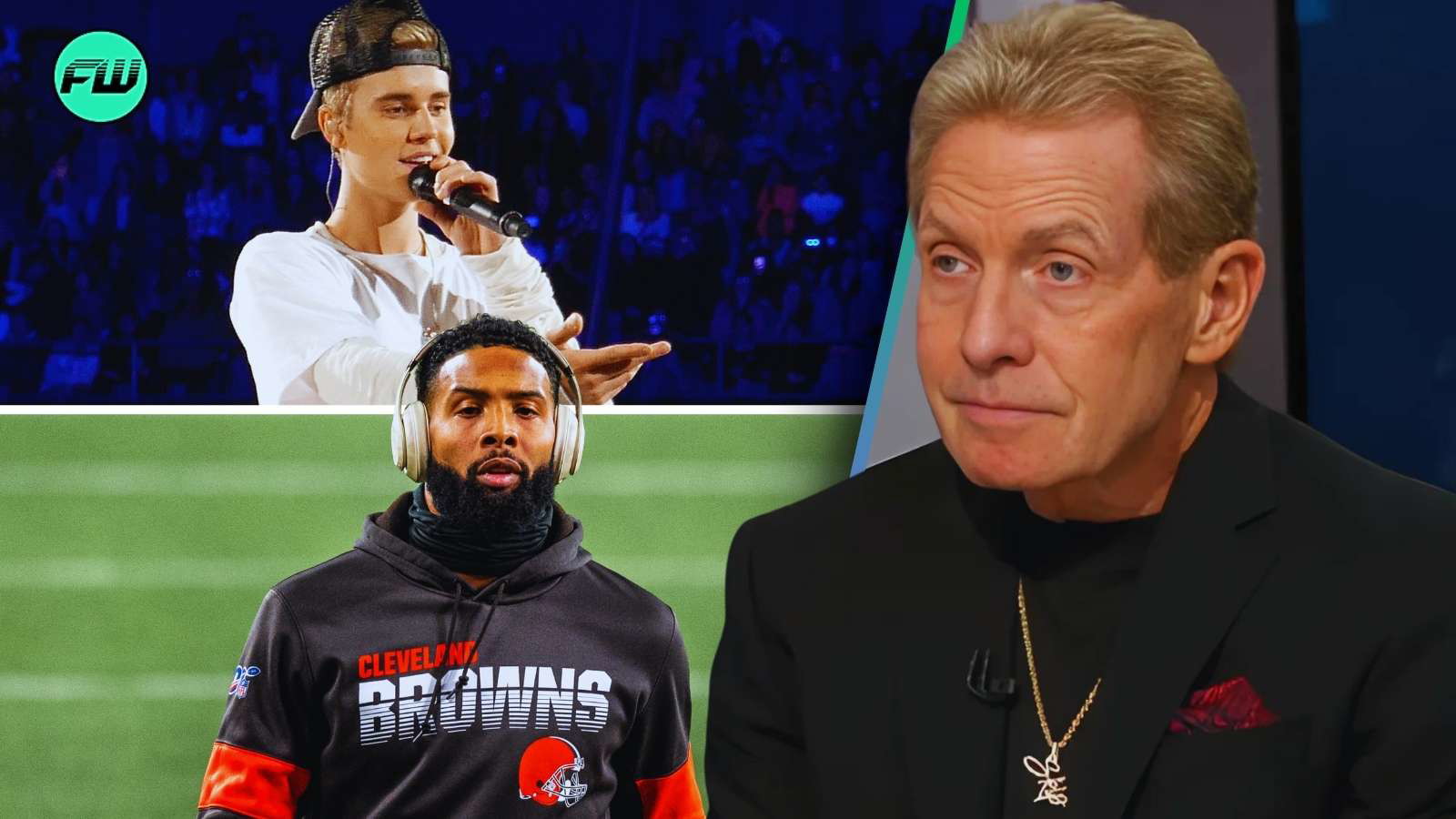 Skip Bayless, Justin Bieber, Odell Beckham Jr.