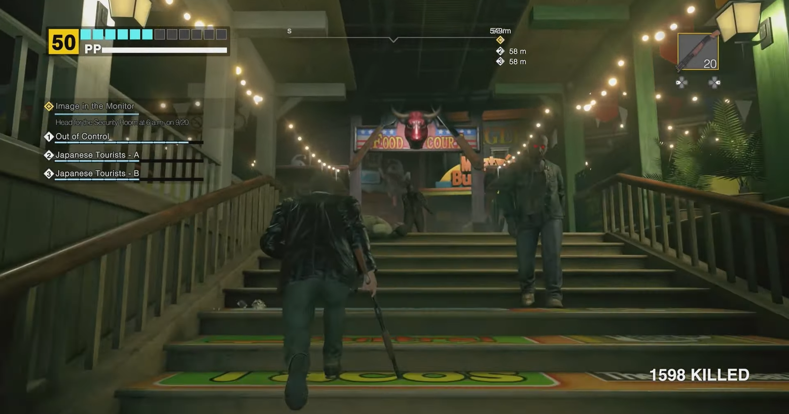 Dead Rising Deluxe Remaster: Food Court PP Sticker Locations