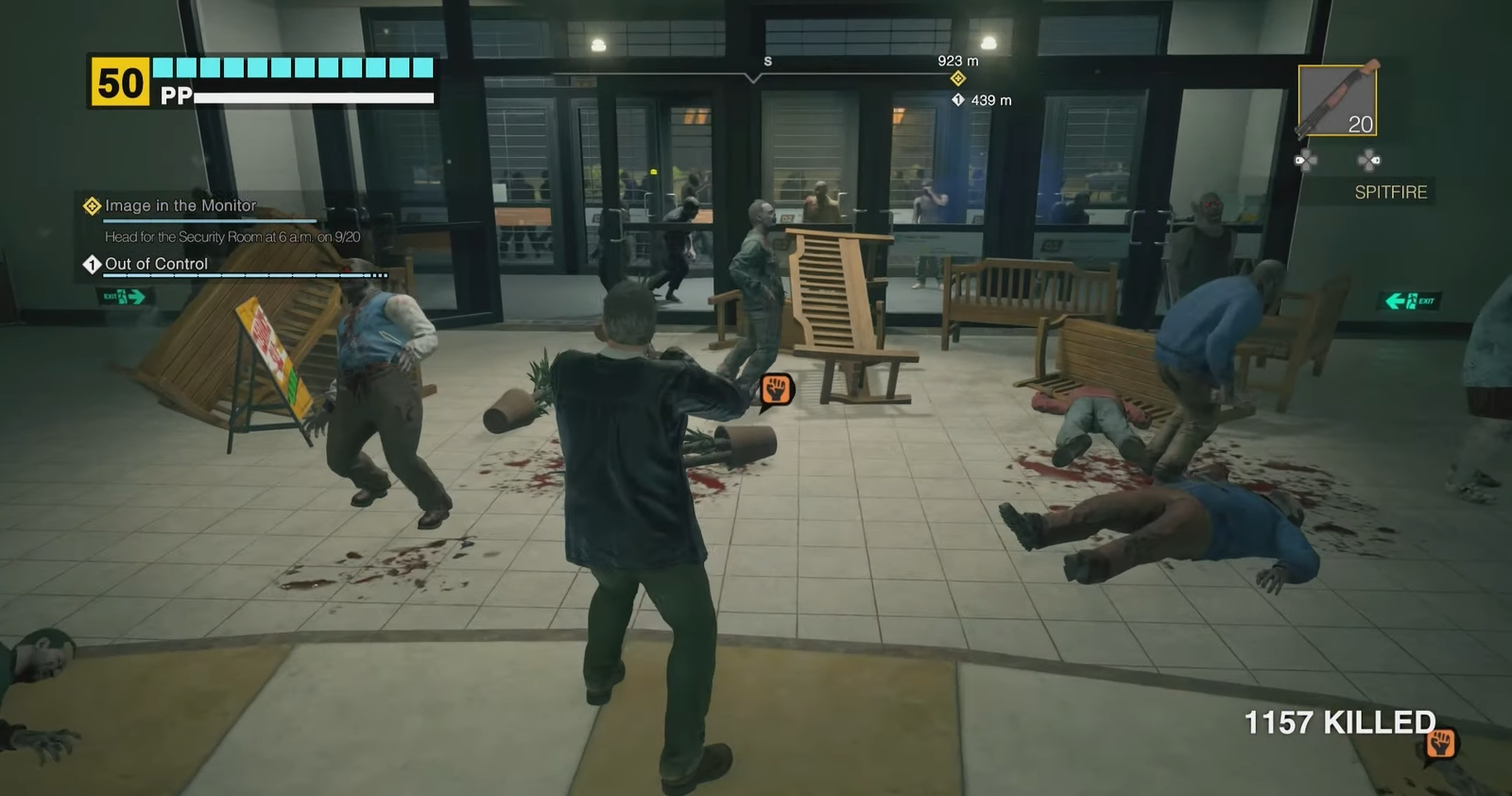 Dead Rising Deluxe Remaster: Entrance Plaza PP Sticker Locations