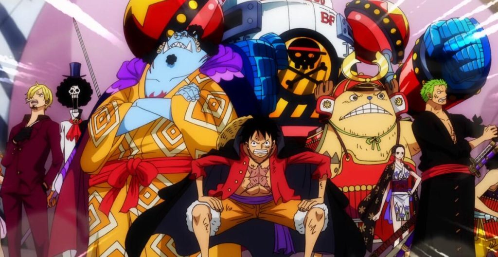 The Straw Hat Pirates in One Piece.