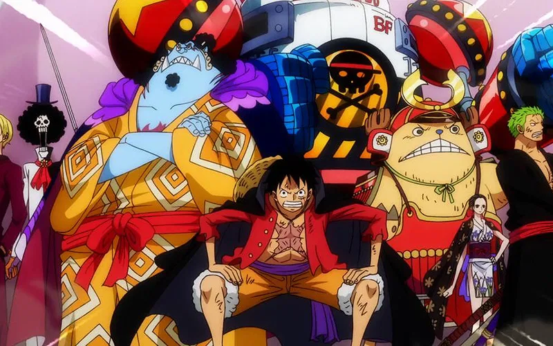 The Straw Hat Pirates in One Piece.