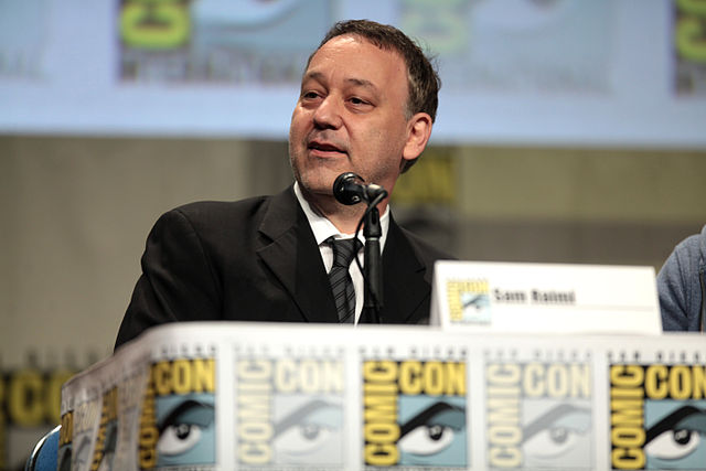 Sam Raimi speaking at the 2014 San Diego Comic Con International