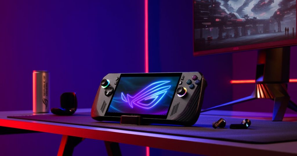 Promotional image of the Asus ROG Ally X.