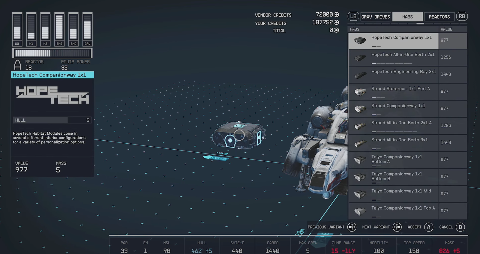 Starfield: How to Add Workbenches to Ships