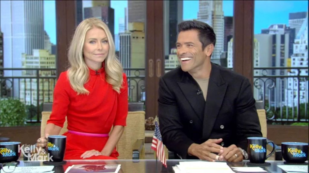 Kelly Ripa and Mark Consuelos in Live with Kelly and Mark | Credits: WABC-TV