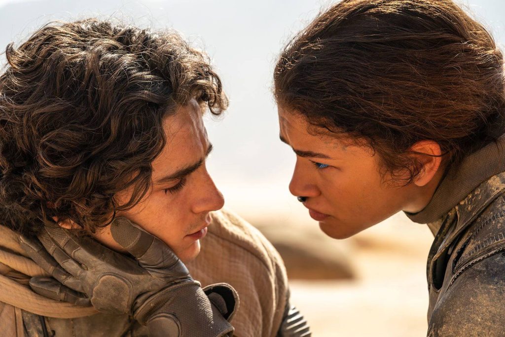 Timothee Chalamet and Zendaya in Dune: Part 2 (2024)