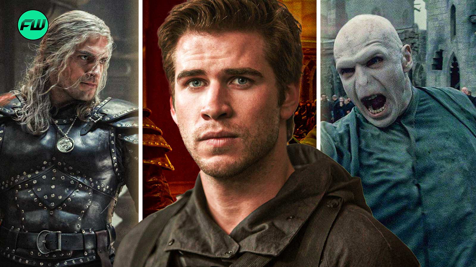 henry cavill, liam hemsworth, lord voldemort