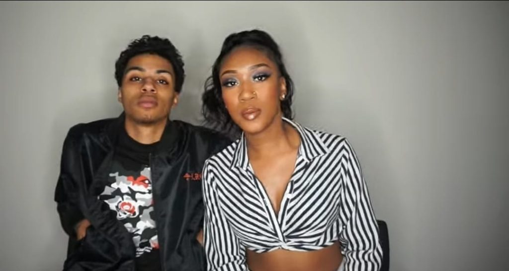 Lucas Coly and Amber H in her YouTube video 'How Did We Meet'