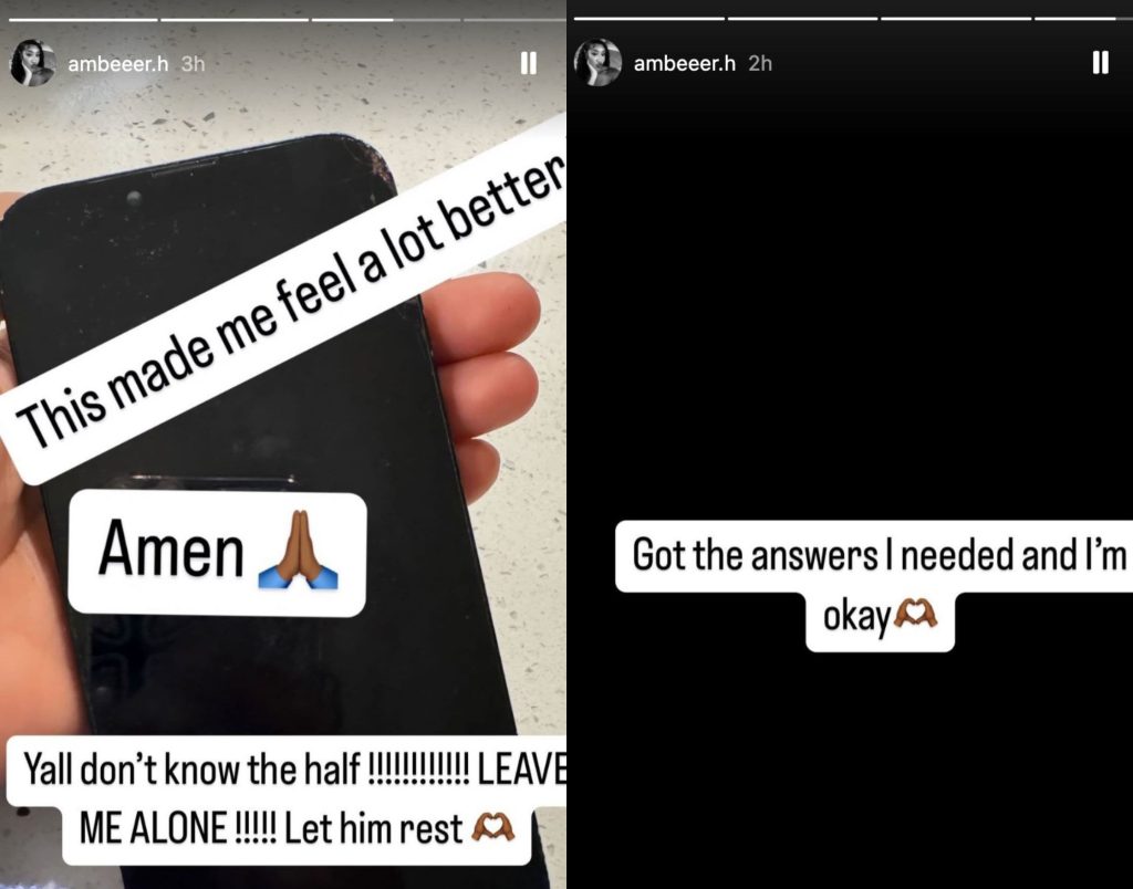 Amber's stories after Lucas Coly's death