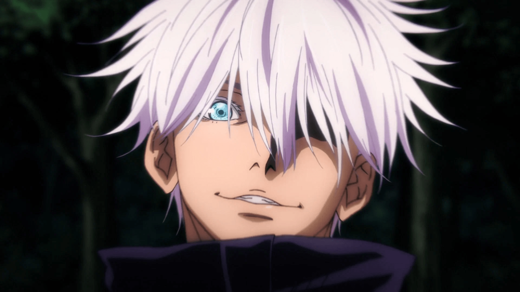 Satoru Gojo and his six eyes in Jujutsu Kaisen.