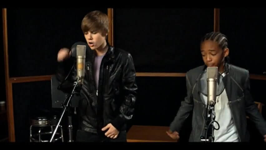 Justin Bieber and Jaden Smith performed together in Never Say Never