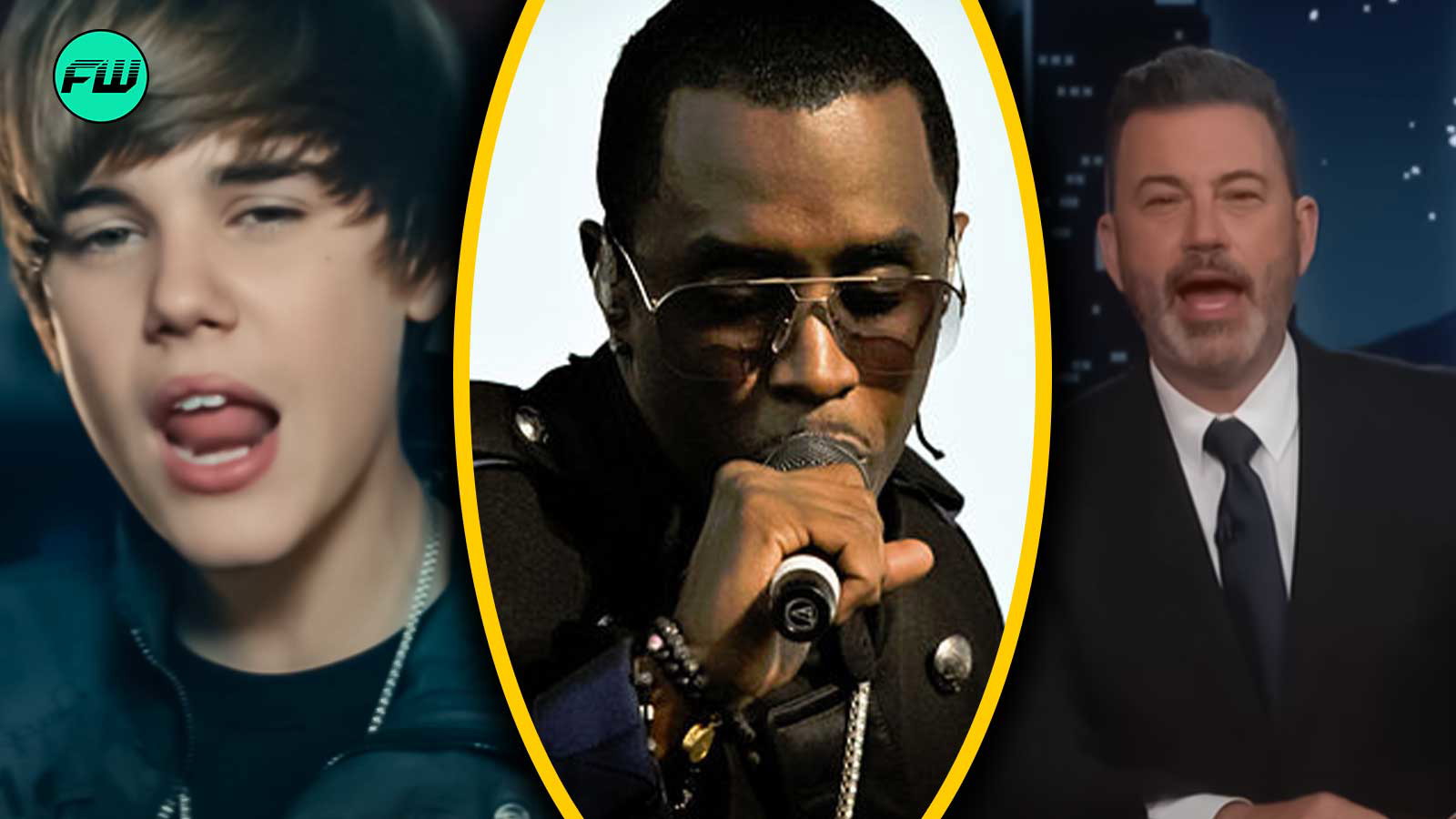 Watch P. Diddy Ask a Teenaged Justin Bieber Not to Discuss What They Did at His House Live During a Jimmy Kimmel Interview