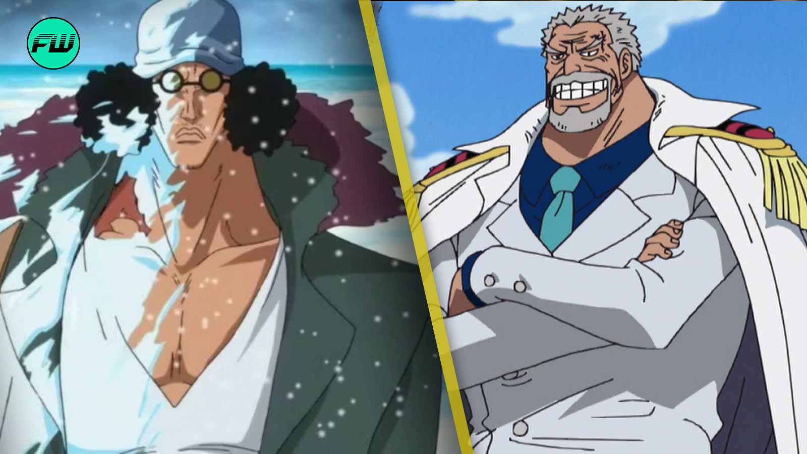 One Piece Что, если бы бой Кудзан против Гарпа был постановочным