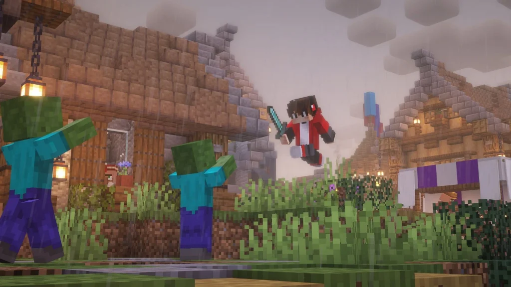 An in-game screenshot of Minecraft