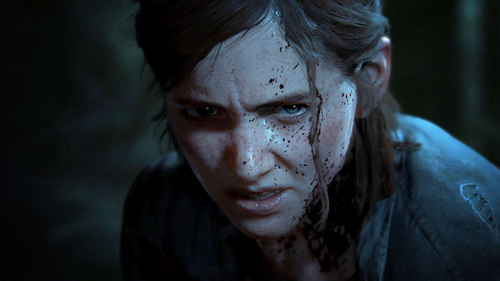 the image shows a cutscene showing Ellie's anger in The Last of Us Part II 