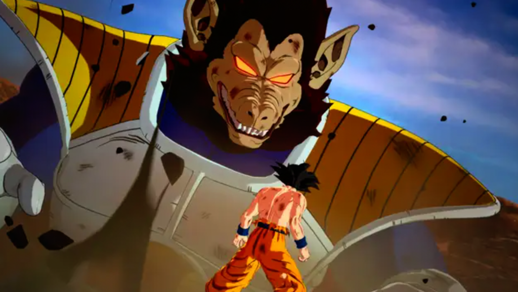 Sparking Zero Great Ape Vegeta boss fight screenshot