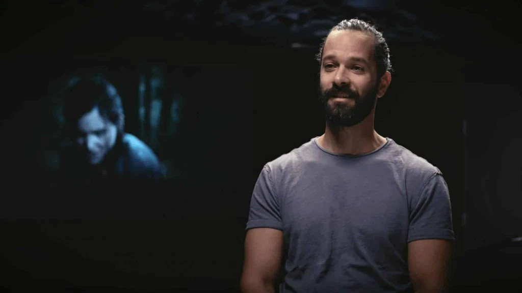 Neil Druckmann during an event by Sony