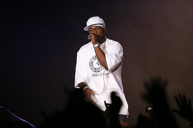 50 Cent performs in Stockholm.