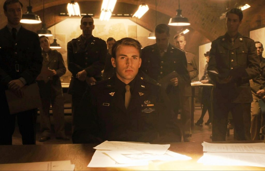 Chris Evans in  Captain America: The First Avenger. 